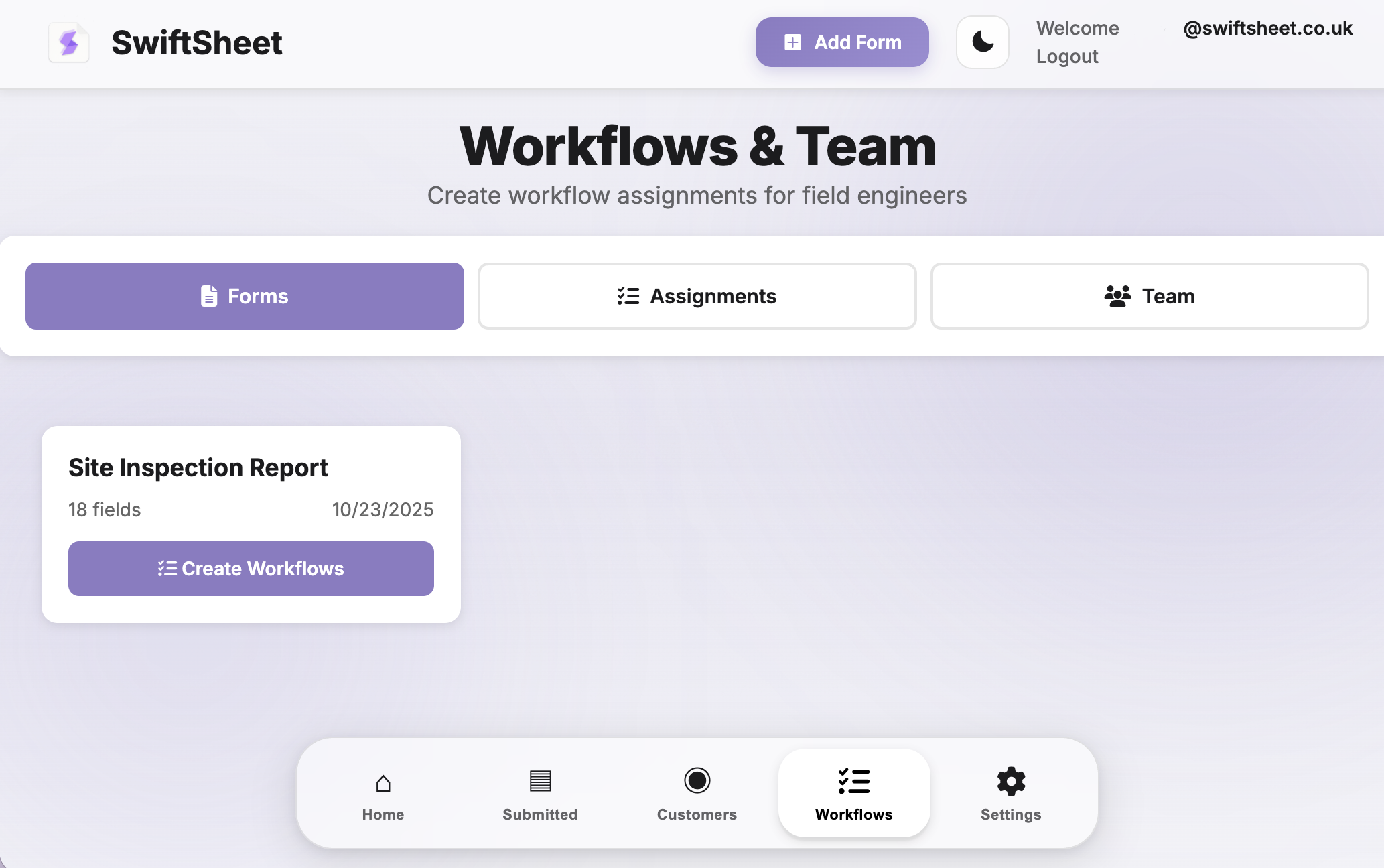 Team Workflows